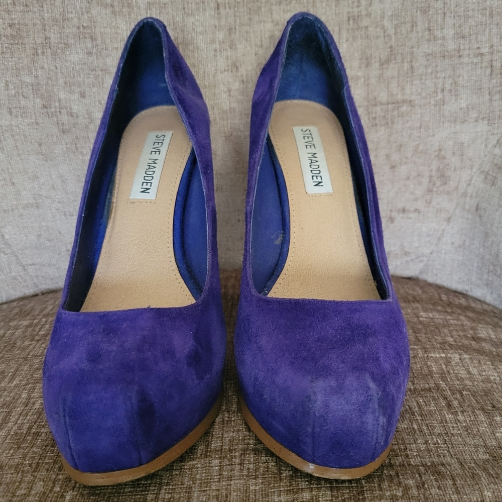 Steve Madden Vibrant Purple Heels 7 1/2